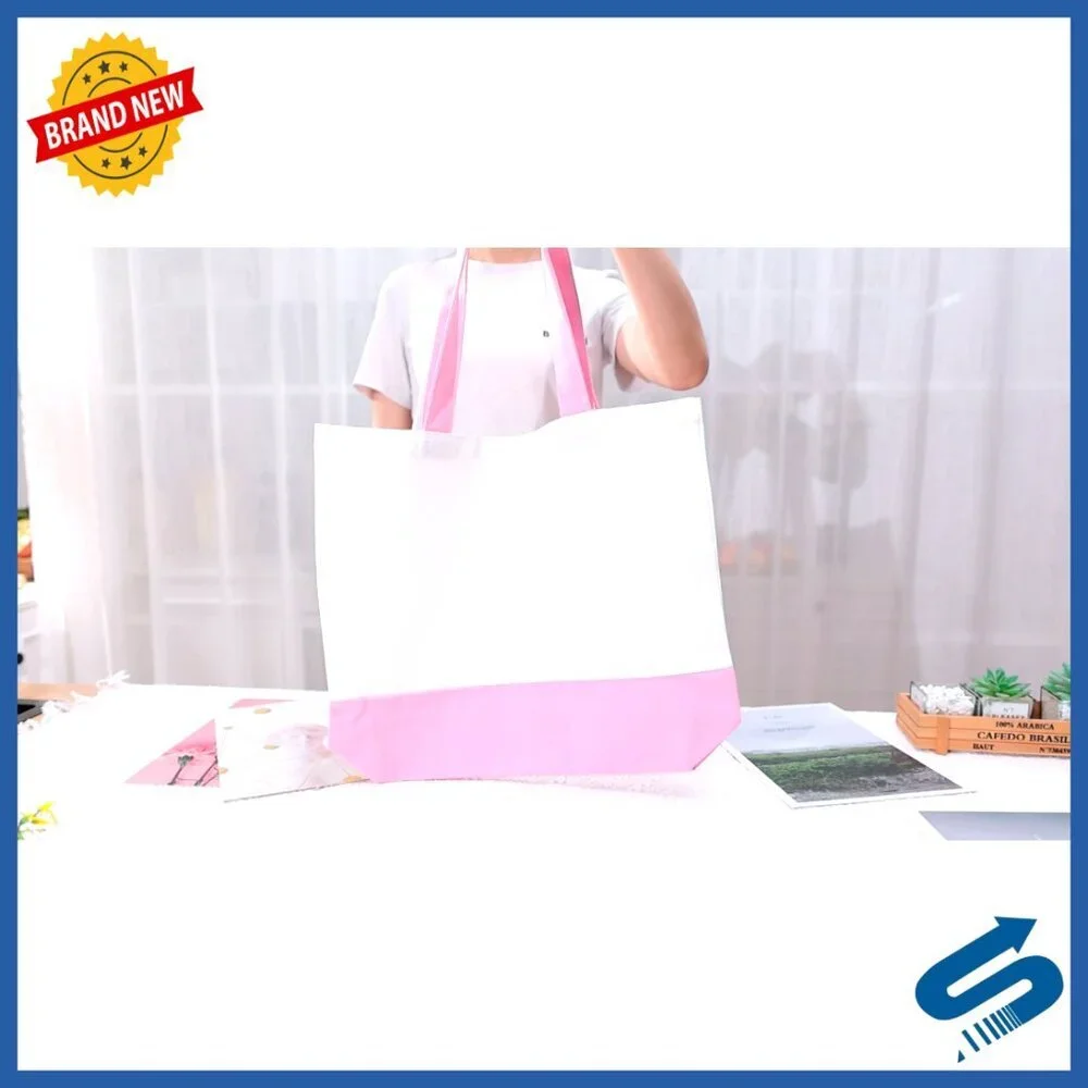 Canvas Tote Bags Bulk Pack Reusable Grocery Shopping Eco Friendly Large Capacity